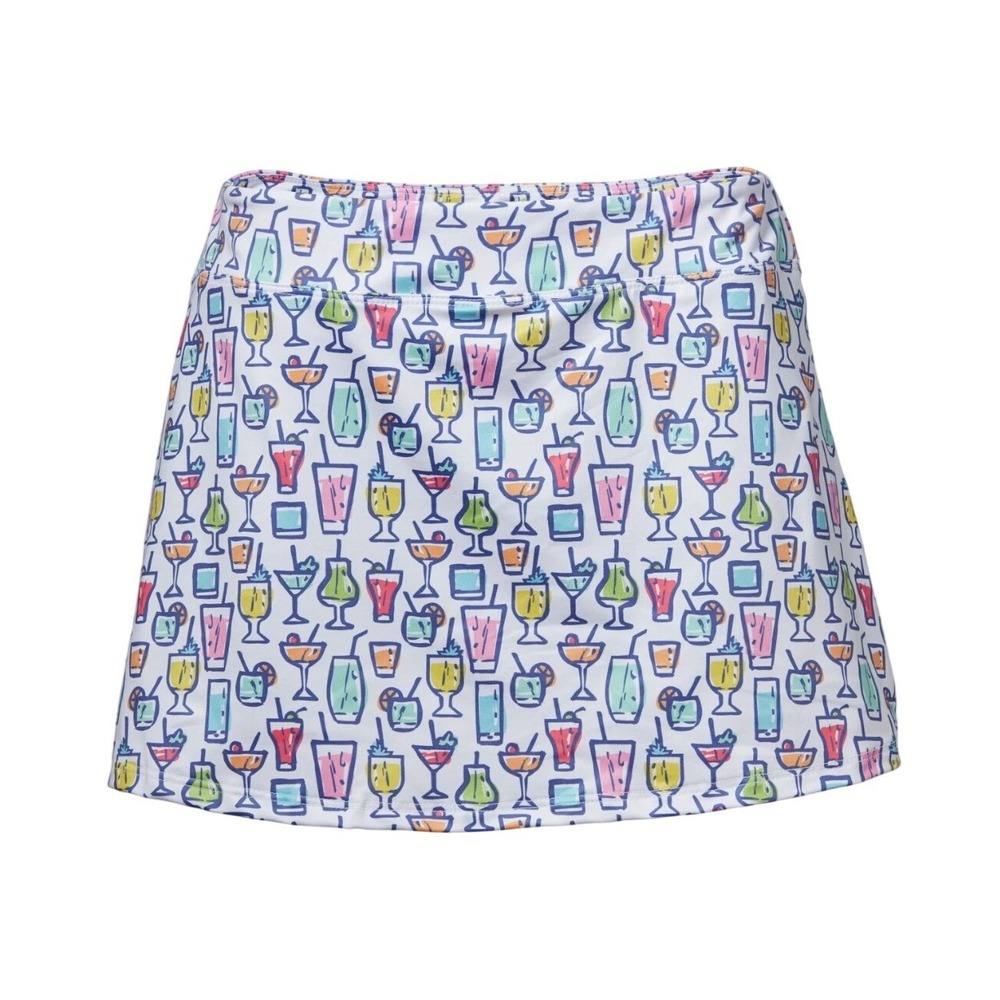Love Tennis Skirt Cocktail Hour‎ XL Golf Novelty Funny Built In Short Drinks
